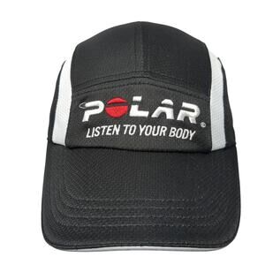 Polar Listen To Your Body Strapback 5 Panel Cap Black One Size Adjustable